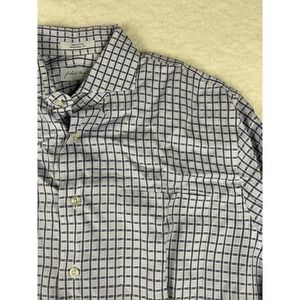 John W Nordstrom Mens Dress Shirt 16 35 Traditional Fit Plaid‎ Button Down